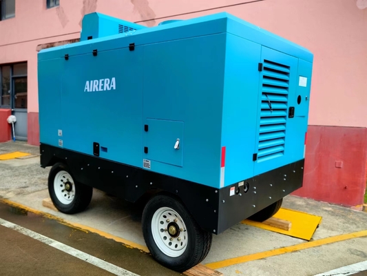 CE ISO9001 คอมเพรสเซอร์แบบสกรูที่ใช้น้ำมันดีเซล 25-500 KW -20 ℃ ถึง +50 ℃