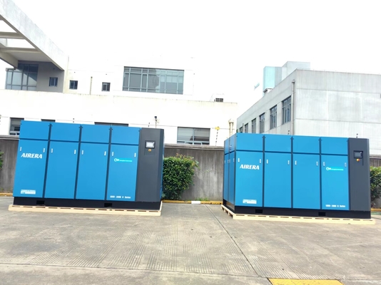 7.5-355 KW ประสิทธิภาพการจัดอันดับ น้ํามัน-ลับสกรู เครื่องบดสําหรับสภาพแวดล้อมที่มีความรู้สึกต่อเสียง