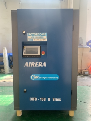 น้ํามันฉีด LGFD-15KW เข็มขัดเย็นอากาศขับสกรูเครื่องปรับอากาศ