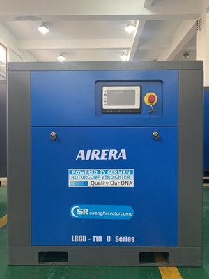 LGCD-11KW 380V เข็มขัดขับเคลื่อนอากาศเย็นสกรูเครื่องปรับอากาศกับผู้ควบคุมที่ปัญญา