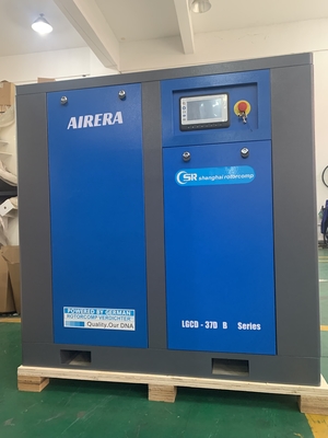 LGCD-37KW ไฟฟ้าหมุนสกรูอากาศเย็น Compressor อากาศเย็นประเภทเข็มขัดขับเคลื่อนการเย็นอากาศไหล 4800M3/hr