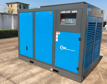 185Kw 250Hp เครื่องอัดอากาศแบบสกรูน้ำมันหล่อลื่นโรตารีหล่อลื่นแบบขับเคลื่อนโดยตรง
