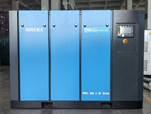 เครื่องอัดอากาศแบบไร้น้ำมัน Shanghai Rotorcomp OGFD-30D C VP สำหรับอุตสาหกรรมทางการแพทย์/เภสัชกรรม/อาหาร ไม่มีการปนเปื้อนของน้ำมัน ประหยัดพลังงาน